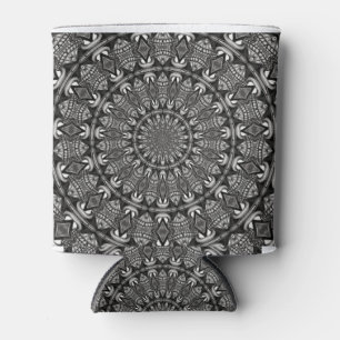 Monochromes Mandala Dosenkühler