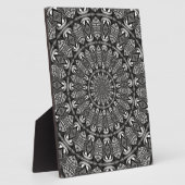 Monochromes Mandala Fotoplatte (Seite)