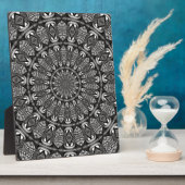 Monochromes Mandala Fotoplatte (Seite)