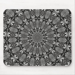 Monochromes Mandala Mousepad