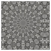 Monochromes Mandala Stoff (Nahaufnahme)