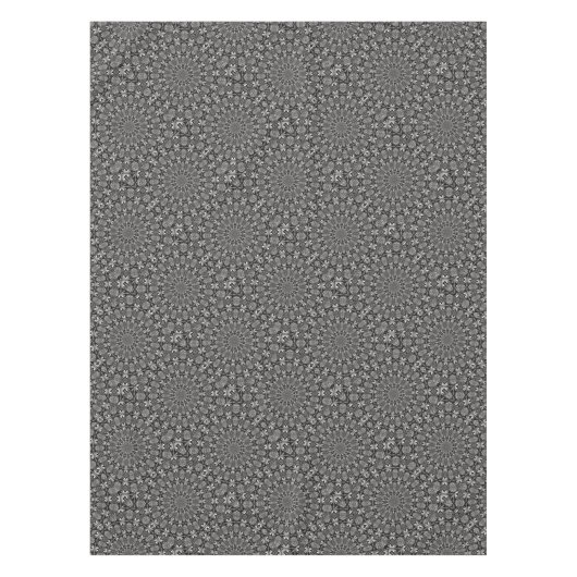 Monochromes Mandala Tischdecke (Vorderseite)