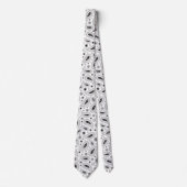 Monochromes Paisley-Muster Traditionell Krawatte (Vorderseite)