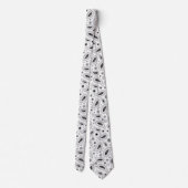 Monochromes Paisley-Muster Traditionell Krawatte (Rückseite)