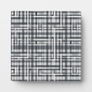 Monochromes Pixel-Check-Muster Fotoplatte