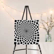 Monochromes Quadrat-Vortex