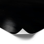 Monochromes Rabenporträt Poster (Ecke)