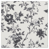 Monochromes Rosenrebenmuster Stoff (Muster)
