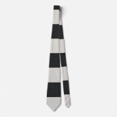 Monochromes Schwarz-Weiß-Schachbrettmuster Krawatte (Vorderseite)