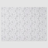 Monochromes schwarzes geometrisches Wirbelmuster Seidenpapier (Vorderseite)