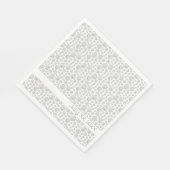 Monochromes schwarzes Muster mit geometrischen Sch Serviette (Ecke)