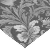 Monochromes Vintage-Blumenmuster Tischdecke (Schrägansicht)
