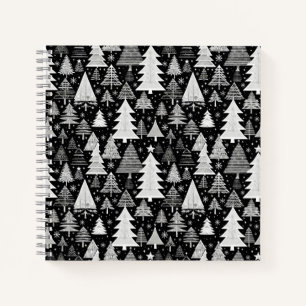 Monochromes Weihnachten Notizblock