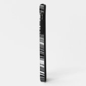 Monochromes Wellenmuster Case-Mate iPhone Hülle (Hinten/Links)