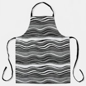 Monochromes Wellenmuster Schürze (Vorderseite)