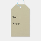 Monocle Halloween Man Geschenkanhänger (Rückseite)