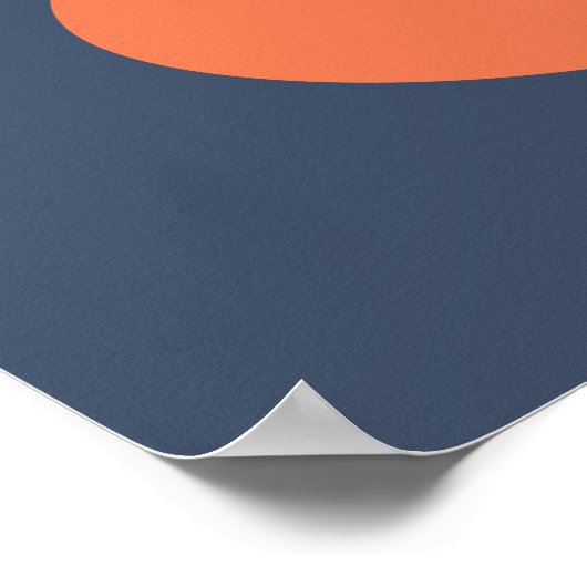 Monocle Hipster Red Fox Poster (Ecke)