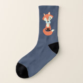 Monocle-Hipsterroter Fox Socken (Links - Außen)