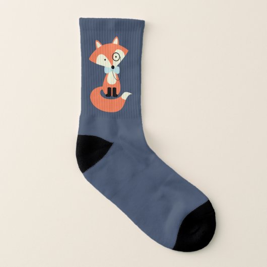 Monocle-Hipsterroter Fox Socken (Links - Innen)