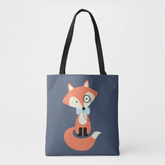 Monocle-Hipsterroter Fox Tasche (Vorderseite)