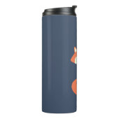 Monocle-Hipsterroter Fox Thermosbecher (Nach links gedreht)