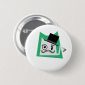 Monocle-Katze Button (Vorne & Hinten)