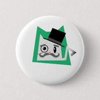 Monocle-Katze Button