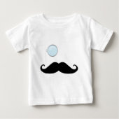 Monocle Mustache Baby T-shirt (Vorderseite)