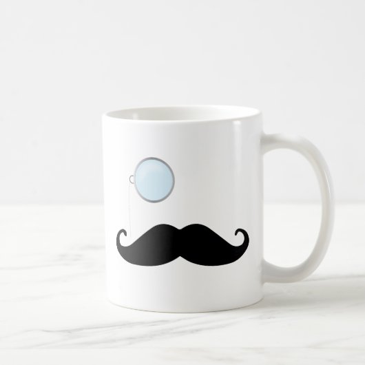 Monocle-Schnurrbart Kaffeetasse (Rechts)