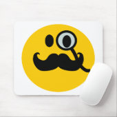 Monocle u. Schnurrbart kundengerechtes backgrnd) Mousepad (Mit Mouse)