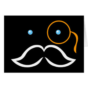 Monocle und Mustache