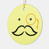Monocle und Mustache Keramikornament (Links)