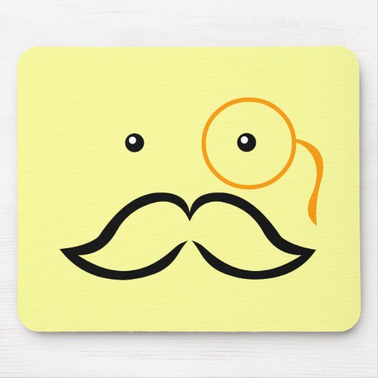 Monocle und Mustache Mousepad (Vorne)