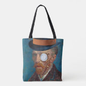 Monocle Van Gogh in der Top Hat Tote Tasche (Rückseite)