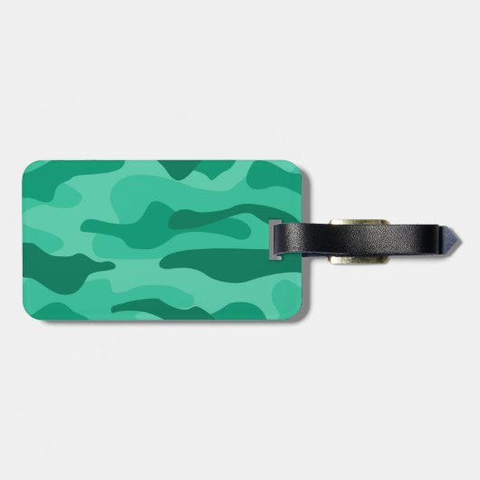 Monocolor-Camouflage Gepäckanhänger (Rückseite horizontal)