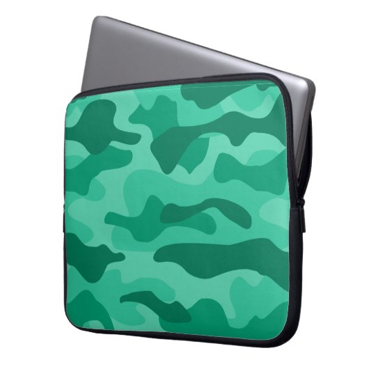 Monocolor-Camouflage Laptopschutzhülle (Vorderseite Links)