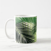 Monocolor Tropical Palm Trees Kaffeetasse (Links)