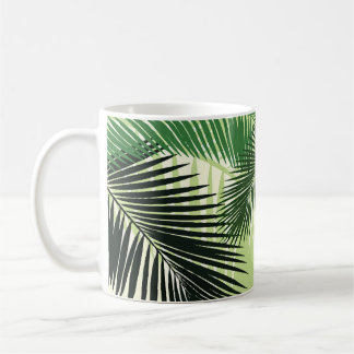 Monocolor Tropical Palm Trees Kaffeetasse