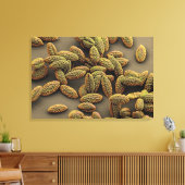 Monocot-Pollen aus einer Iris Leinwanddruck (Insitu (Wohnzimmer))