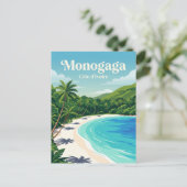 Monogaga Beach Elfenbeinküste Postkarte (Stehend Vorderseite)