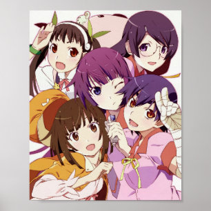 Monogatari-Reihe - Gruppe Poster
