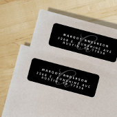 Monogoram Chic | Stilvolles Schwarz | RÜCKSENDEADR