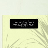 Monogoram Chic | Stilvolles Schwarz | RÜCKSENDEADR