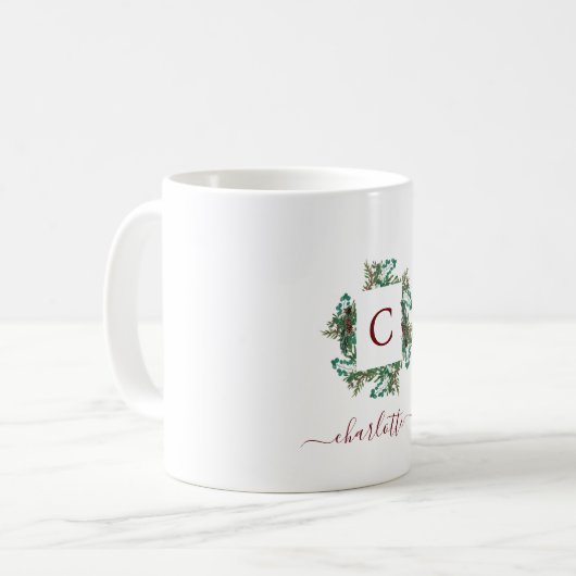 Monogra, Weihnachten Kaffeetasse (Vorderseite Links)