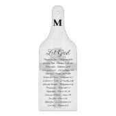 Monografie der Gottskriptur gelassen Schneidebrett (Vorderseite)