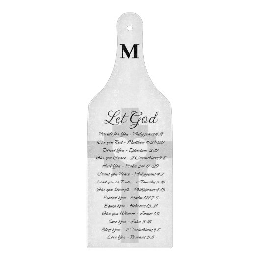 Monografie der Gottskriptur gelassen Schneidebrett (Vorderseite)