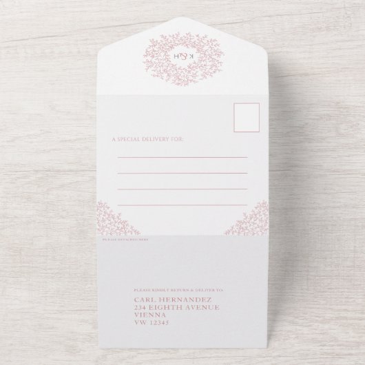 Monografie der hochzackigen Blätter All In One Einladung (Außenbereich)