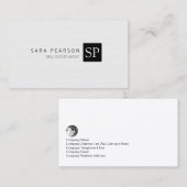 Monografie der Immobilieninvestition in Immobilien Visitenkarte (Vorne/Hinten)