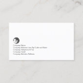 Monografie der Immobilieninvestition in Immobilien Visitenkarte (Rückseite)