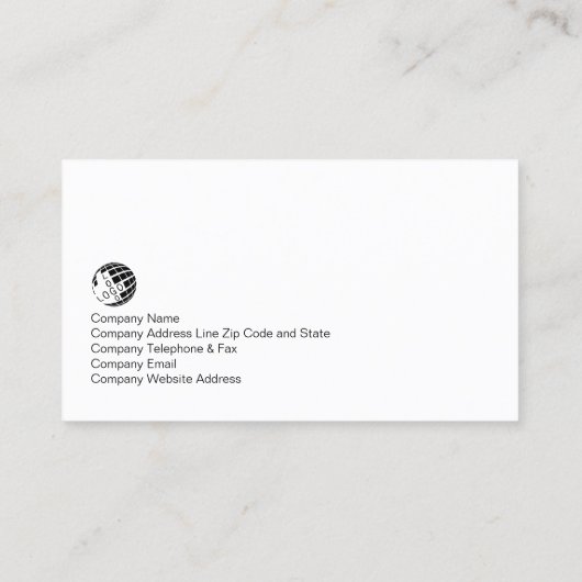 Monografie der Immobilieninvestition in Immobilien Visitenkarte (Rückseite)